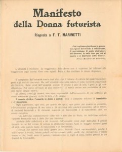 manifesto della donna futurista