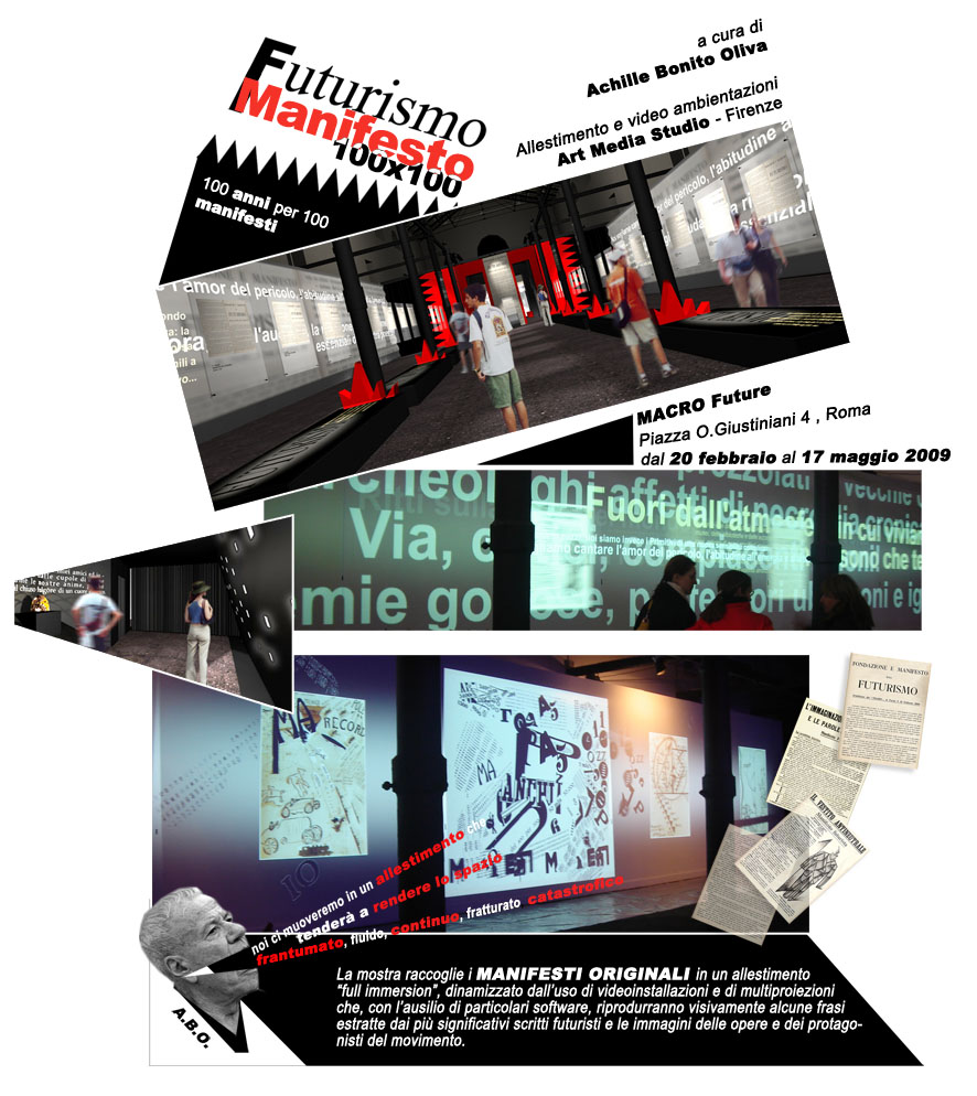 Futurismo Manifesto 100×100
