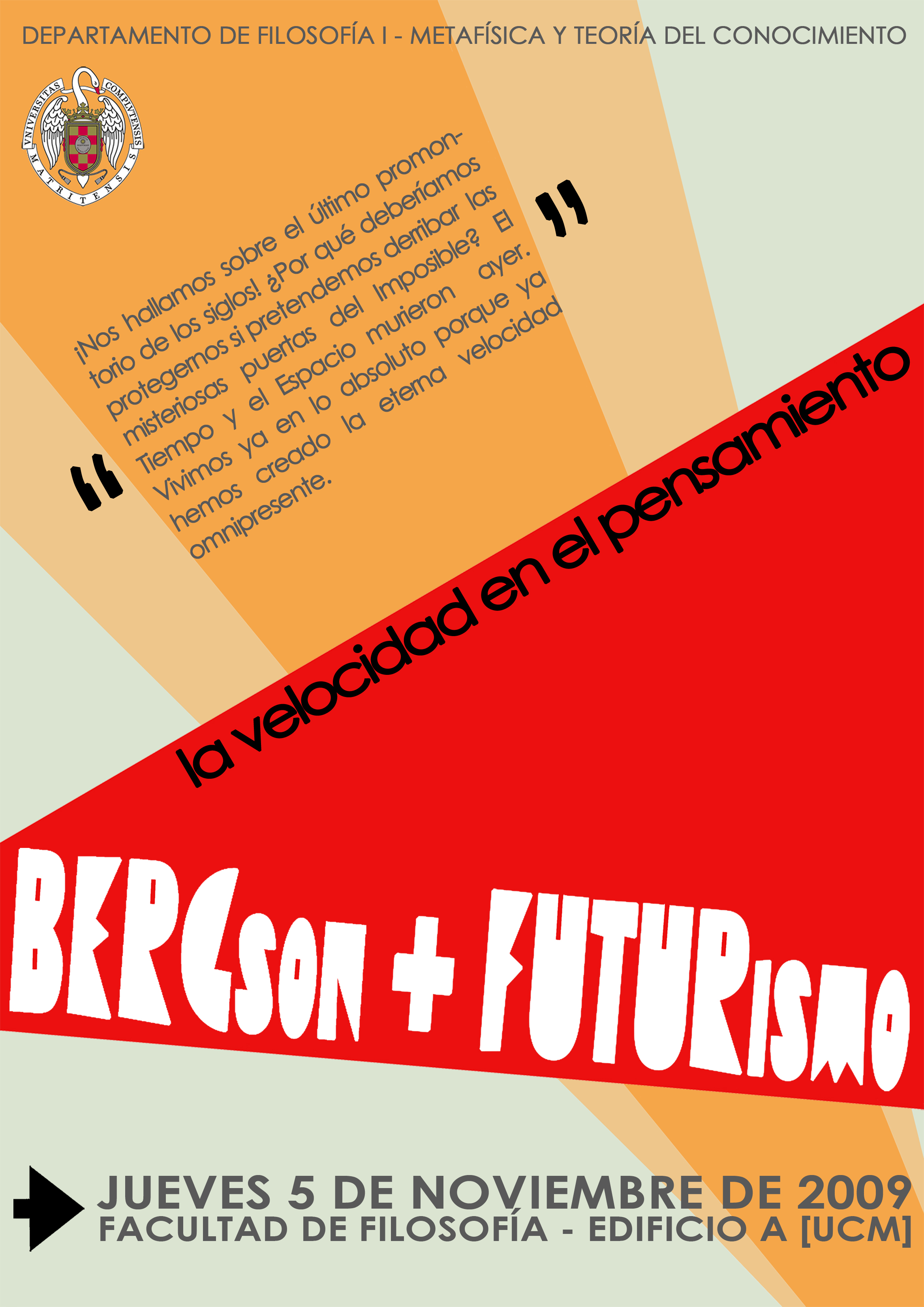 Call for Papers: ‘Bergson + Futurism: Speed in thought’
