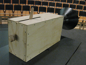 Preview of PERFORMA’s 1st replica of Luigi Russolo’s Futurist noise instrument