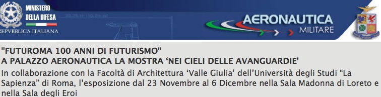Futurism exhibit at the Palazzo Aeronautica