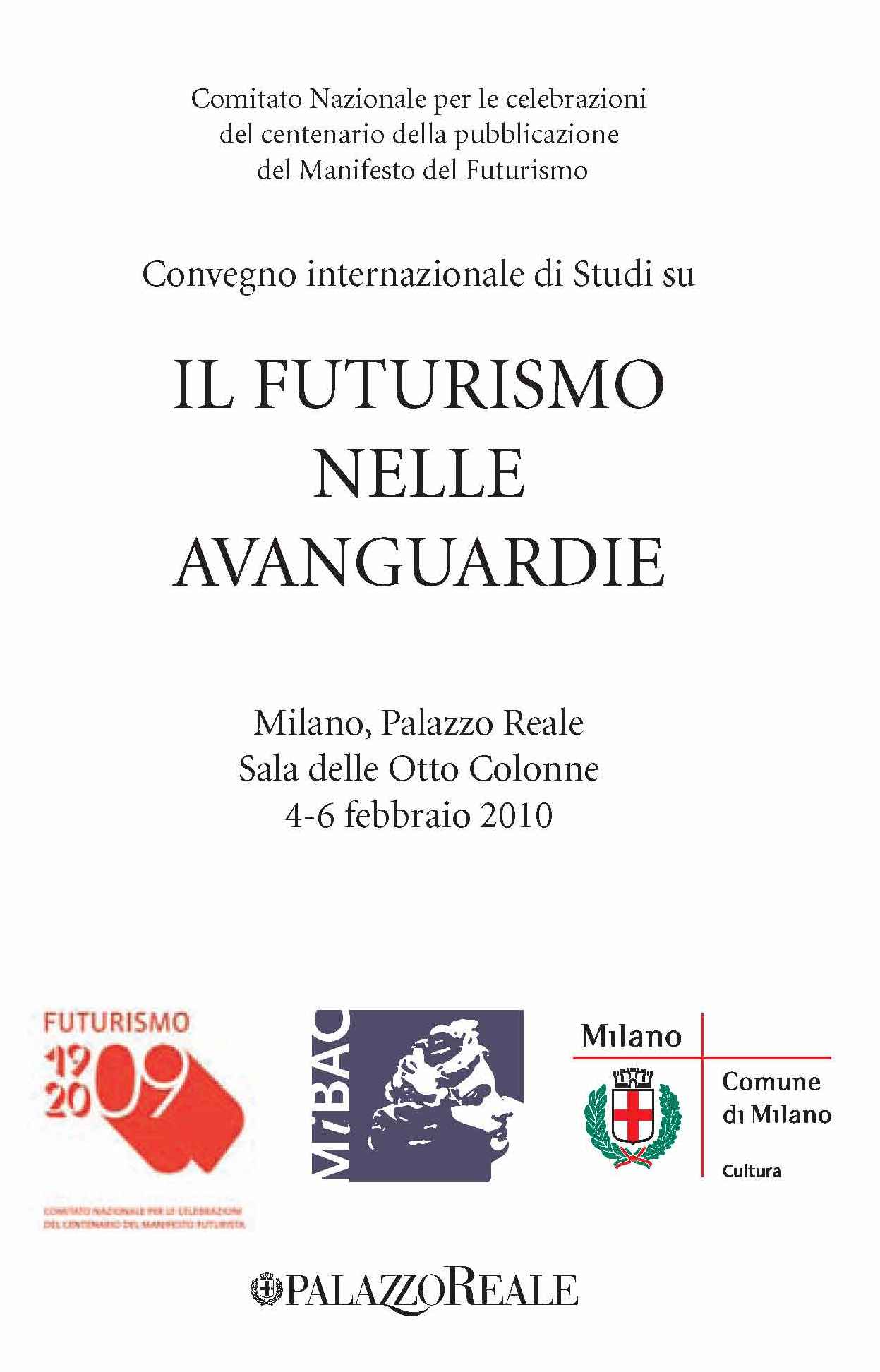 Conference: Il Futurismo nelle Avanguardie (Milan, Feb 4-6)
