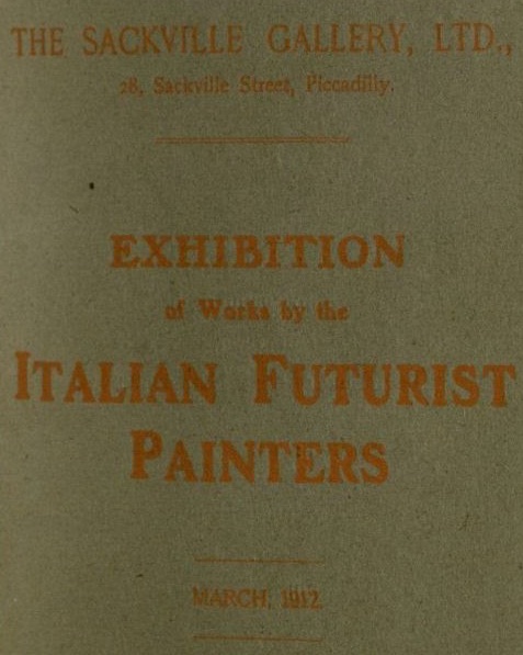 ‘Exhibition of Works by the Italian Futurist Painters’ 1912 catalog