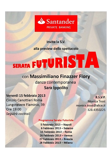 ‘Grande Serata Futurista’ tours Italy