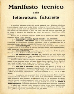 manifesto technico litteratura futurista