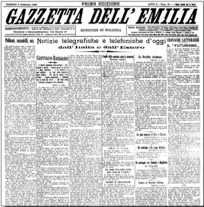 gazzetta dell'emilia futurismo